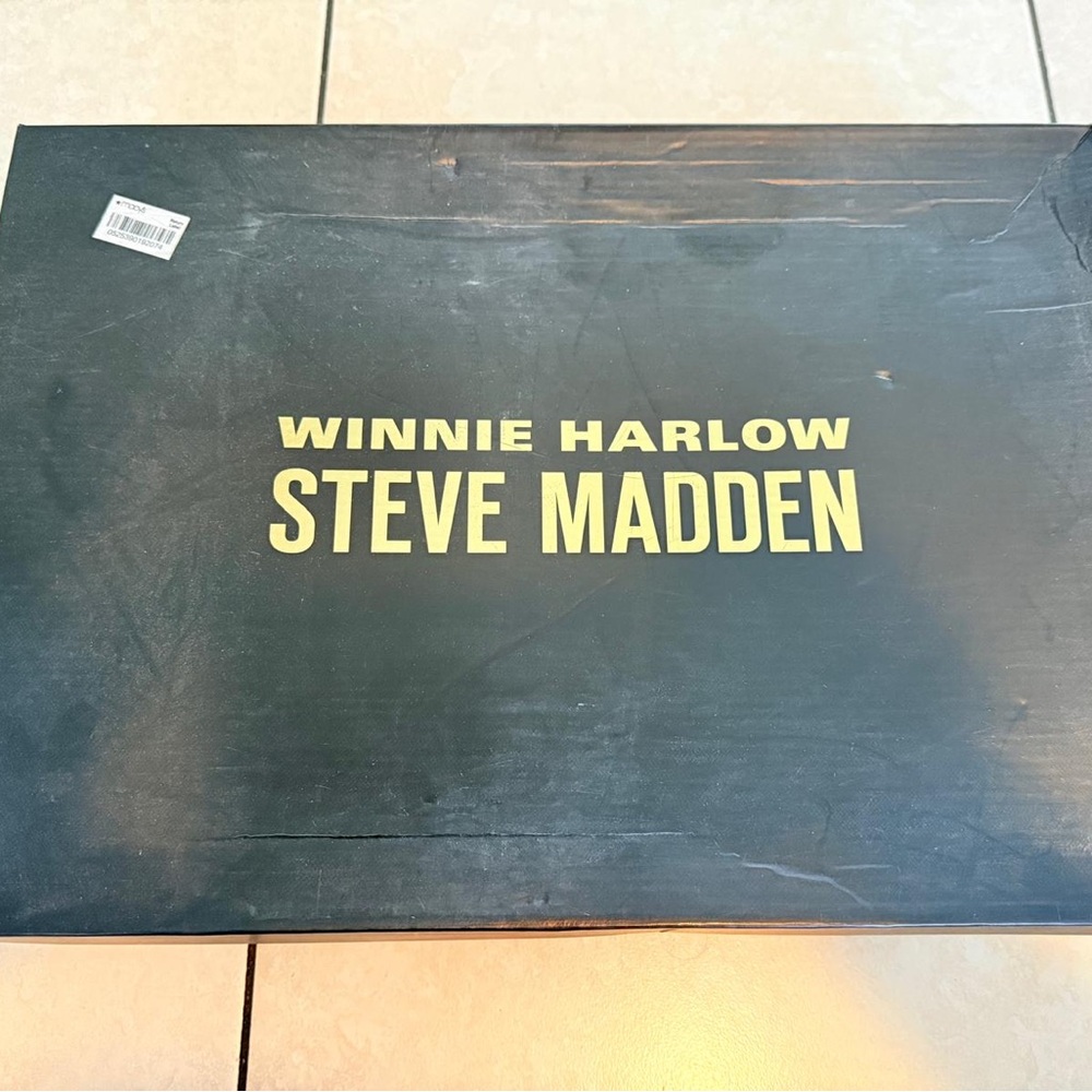 Steve Madden X Winnie Harlow - Harlow Bold Brown and Black Over the Knee Boots - Picture 6 of 6